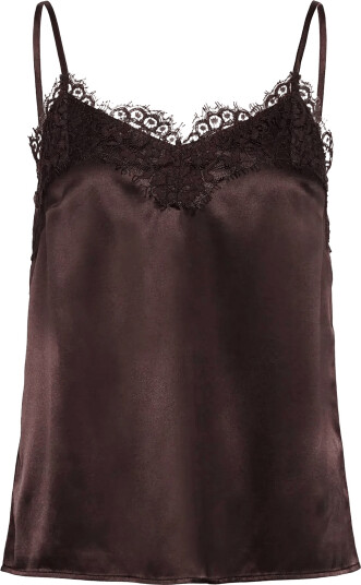 Rosemunde Rwjade Silk Strap Lace Top Brown 36