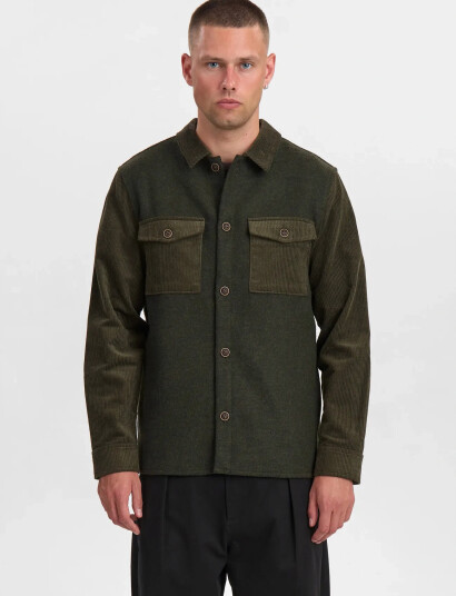 Anerkjendt Akoscar Cord Mix - Khaki green - XL Anerkjendt Akoscar Cord Mix - Khaki green - XL