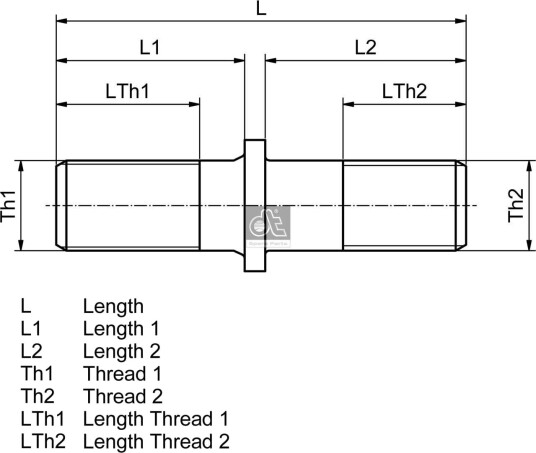 Hjulbolt DT Spare Parts 10.10041