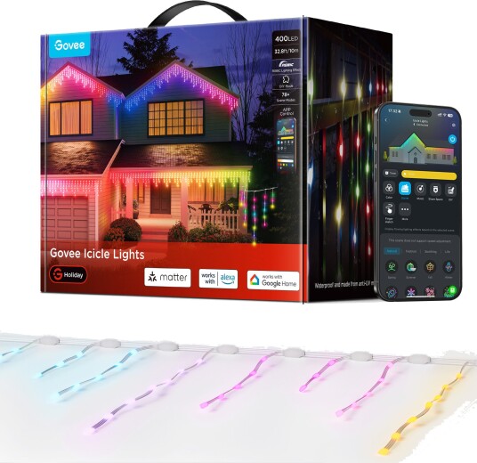 Govee RGBIC Icicle Lights 10m