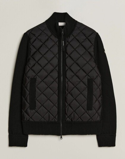 Moncler Quilted Hybrid Jacket Black