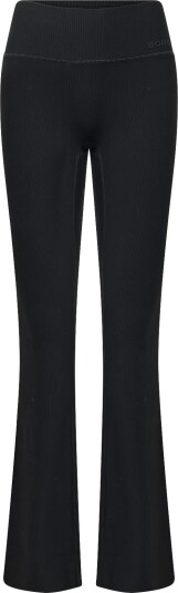 Björn Borg Studio Ribbed Flare Tights Tall   BLACK BEAUTY   S