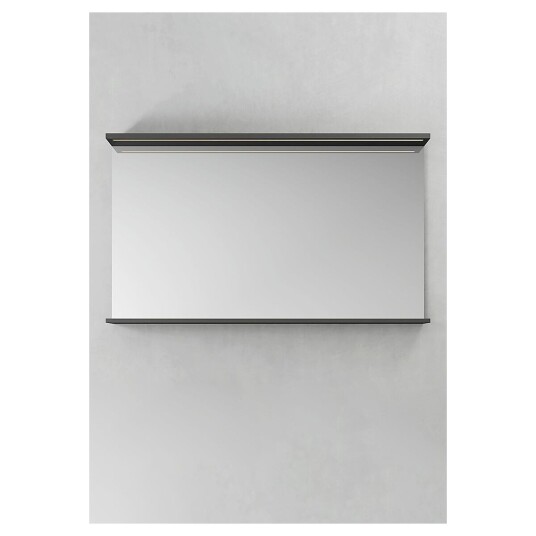 Hafa Store 1200 Speil m/LED-lys 120x70x11 cm Antrasitt
