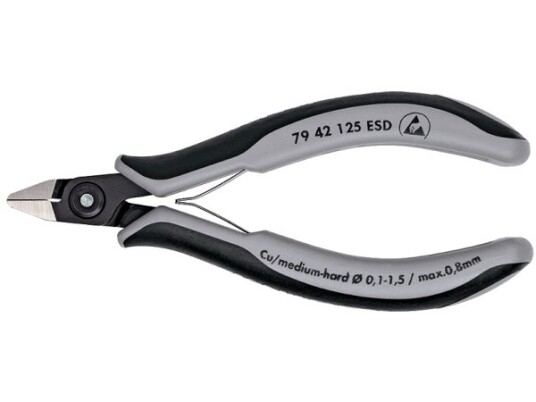 Knipex 79 42 125 ESD Diagonal Tang - Kromvanadiumstål, 125 mm, Håndverktøy