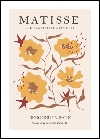 Matisse The Flapapiers Decoupes Plakat Plakat / 21x30cm Matisse The Flapapiers Decoupes Plakat Plakat / 21x30cm