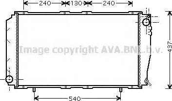 PRASCO SU2043 Radiator motorkjøling