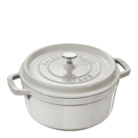 Staub - La Cocotte rund gryte 24 cm 3,8L hvit 1721247-01-0