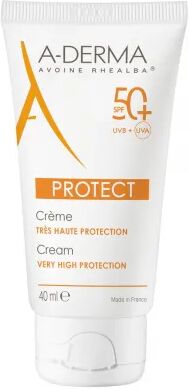 A-Derma Protect 40 ml Solkrem SPF50+ for Ansiktet - Vannbestandig og Uparfymert