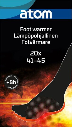 Atom Termisk Såle Fotvarmer Str. 41-45 20 stk.