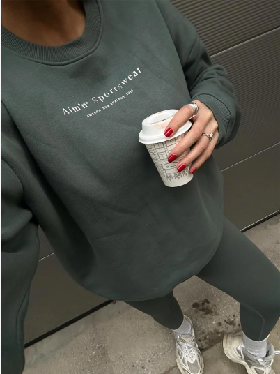 Aim'n Serif Sweatshirt Grønn M Aim'n Serif Sweatshirt Grønn M