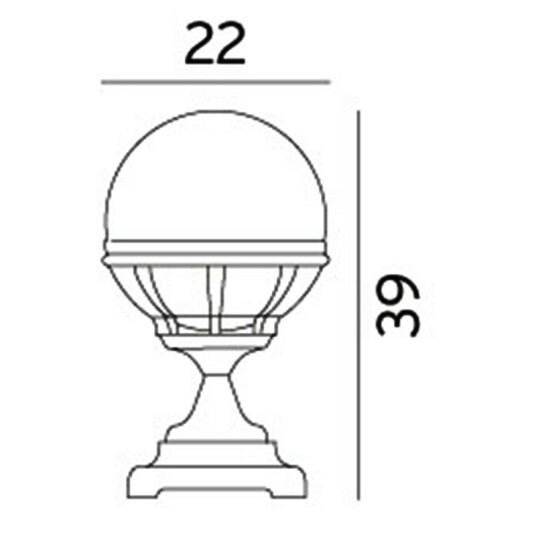 Norlys Bologna Utendørs Portlampe Hvit