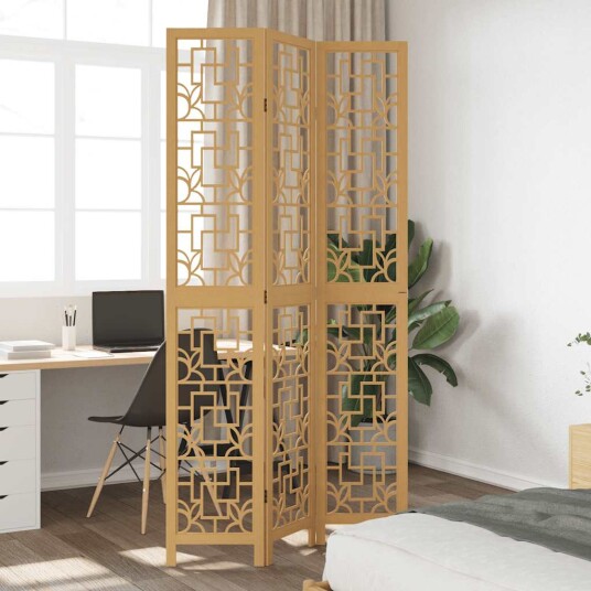 Romdeler 3 paneler brun heltre keisertre 8721012075603 Romdeler 3 paneler brun heltre keisertre 8721012075603