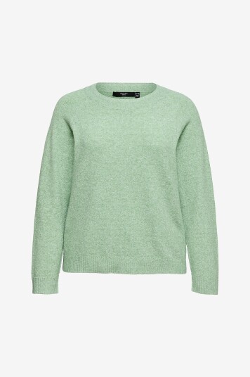 Vero Moda Curve   Genser vmcDoffy LS O neck Blouse GA Curve   Grønn
