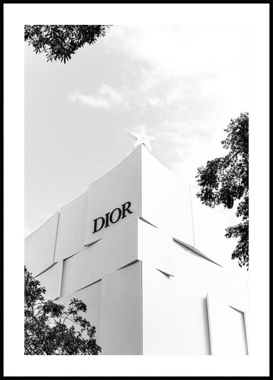 Dior Miami Boutique Black & White Plakat Plakat / 40x50cm