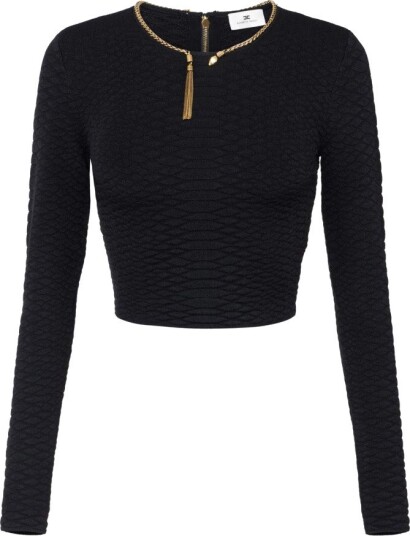 Elisabetta Franchi Dame Strikkevarer Svart S,