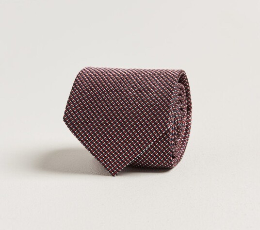 Brioni Jacquard Silk Tie Red Brioni Jacquard Silk Tie Red
