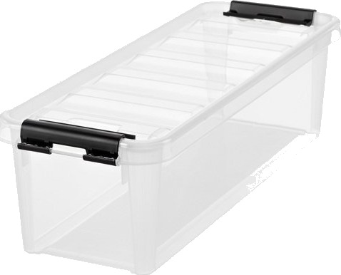 Smartstore Oppbevaringsboks classic 4 med lokk b: 15cm l: 40cm h: 12cm transparent Smartstore Oppbevaringsboks classic 4 med lokk b: 15cm l: 40cm h: 12cm transparent