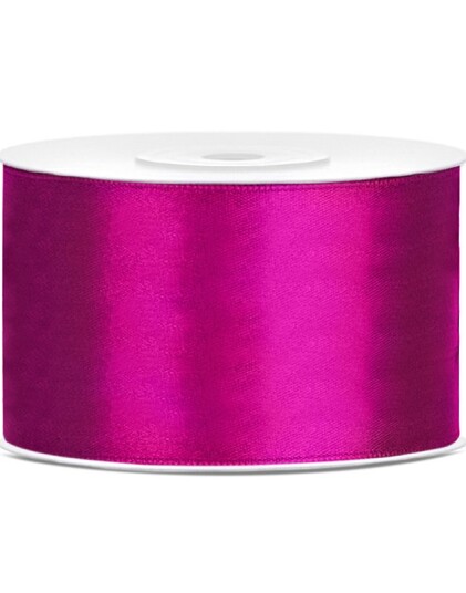 FUCHSIA Silkebånd 25 meter x 38 mm