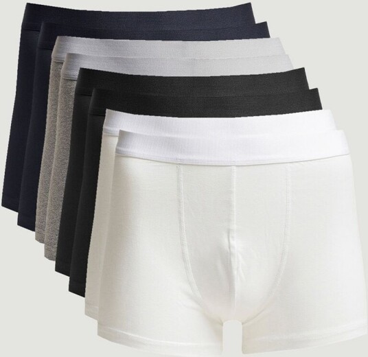 Bread & Boxers 8-Pack Boxer Brief White/Black/Grey/Navy