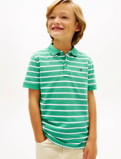 Tommy Hilfiger Flag Polo Ss Green 152