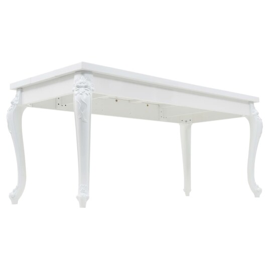 vidaXL Spisebord 179x89x81 cm høyglans hvit