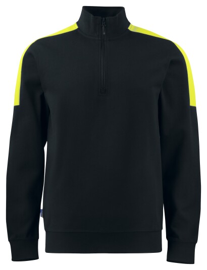 ProJob 2128 Sweatshirt ½ Zip Black/Yellow L