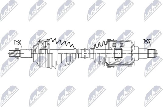 NTY NPW-TY-239 Drivaksel