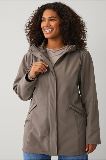 Ellos Plus collection Softshell jakke Brun Ellos Plus collection Softshell jakke Brun