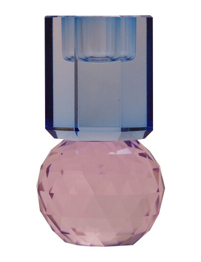 C"est Bon Crystal Candle Holder - Pink - ONE SIZE