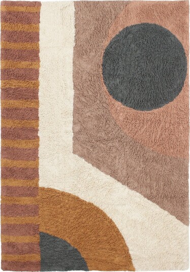 Ryetepper Alpe Natural Cotton Shaggy multi Størrelse: 240 x 340 cm