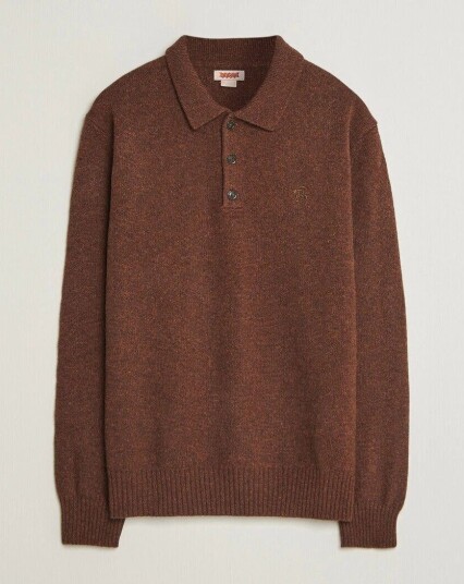 Baracuta Shetland Polo Slate Black
