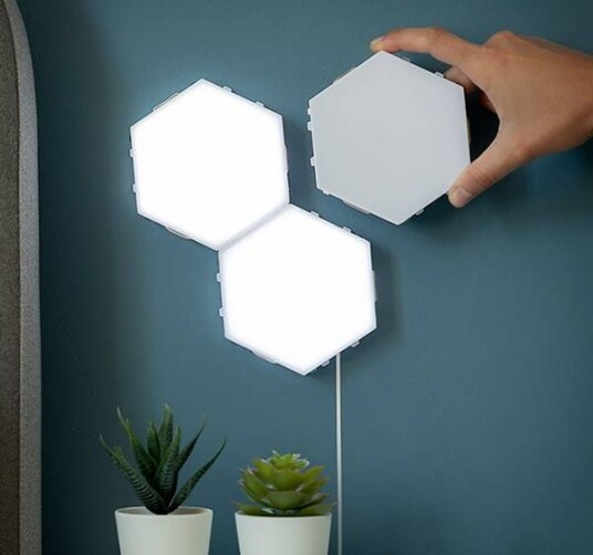3 stk. modulære magnetiske og berørings-LED-paneler Tilight