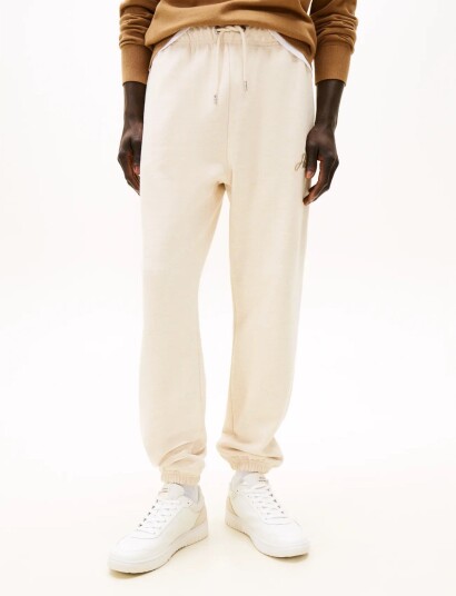 Tommy Hilfiger Modern Ath Graphic Sweatpants Cream XXL