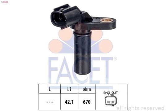 Sensor, turtall FACET 9.0636