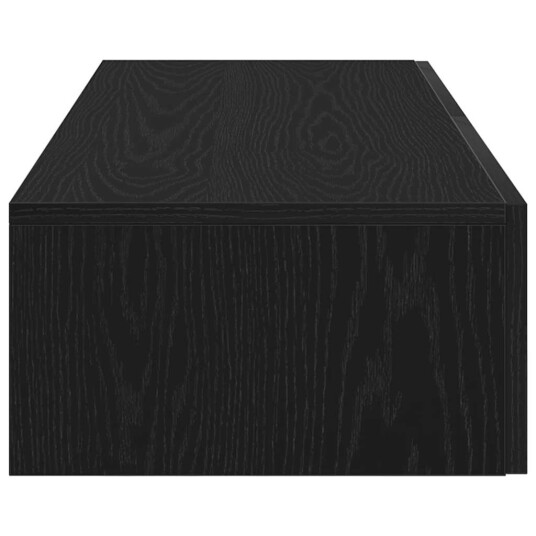  Vegghylle med skuffer svart 60x26,5x15 cm konstruert tre 8721158650009