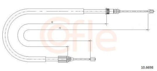 Tautrekk, håndbremse COFLE 10.6698
