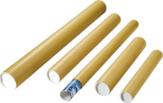 Mailmedia Frakt Rør Innvendig Mål 500 X 80 Mm Utvendig Mål 525 X 84 Mm Brun Papp Med Plast 550037