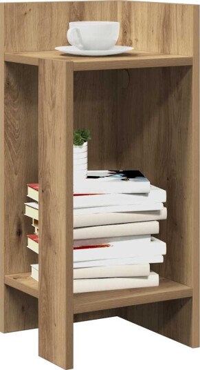 Sidebord 2 stk med hylle artisan eik 25,5x27x60 cm 8721158574381 Sidebord 2 stk med hylle artisan eik 25,5x27x60 cm 8721158574381