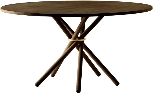 Eberhart Furniture - Hector 140 Dining Table / Oak Dark Brass Spisebord Tre Farget Metall/tre