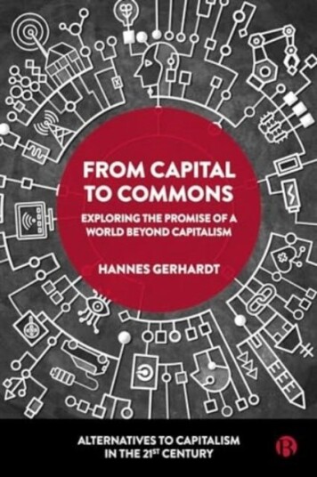 From Capital to Commons From Capital to Commons