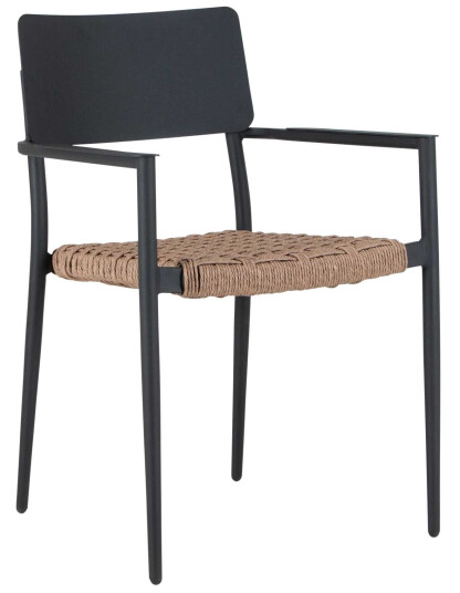 Selected Exclusive Tuve lenestol Svart/naturlig Svart