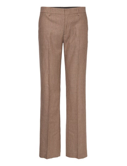 Filippa K Bootcut Check Trousers - Beige - 34