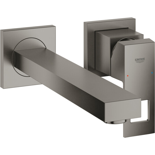 GROHE EUROCUBE 2-HULLS SERVANTBATTERI BØRSTET HARD GRAPHITE
