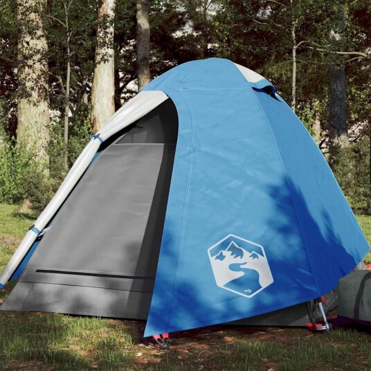 telt for camping 1 person blå vanntett