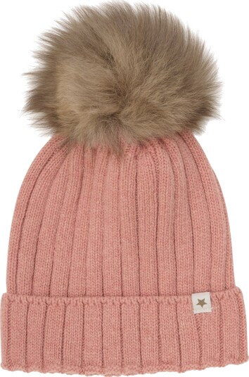 Huttelihut Burlwood Lue Strikk Alpaca Pompom 2-4 år/52 Huttelihut Burlwood Lue Strikk Alpaca Pompom 2-4 år/52