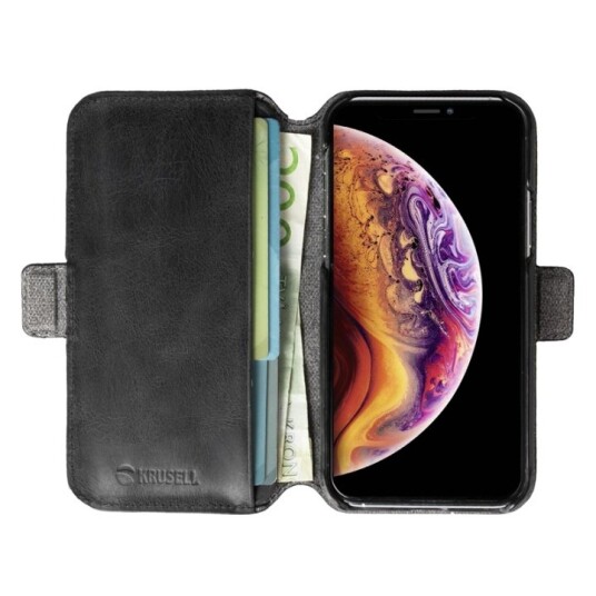 Krusell Sunne 2in1 avtakbart lommebokveske for iPhone 11
