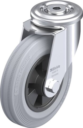 Blickle 703009 Ler-Vpp 160R-Sg Hjul, Hjuldiameter: 160 Mm, Bæreevne (Maks.): 135 Kg 1 Stk