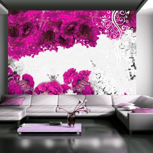 Fototapet Farger av våren Fuchsia 100x70 - Artgeist sp. z o. o.