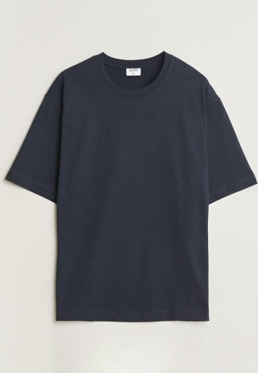 Filippa K Heavy Cotton Crew Neck T Shirt Night Blue