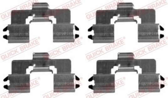 Tilbehørsett, skivebremse belegg QUICK BRAKE 109-1666
